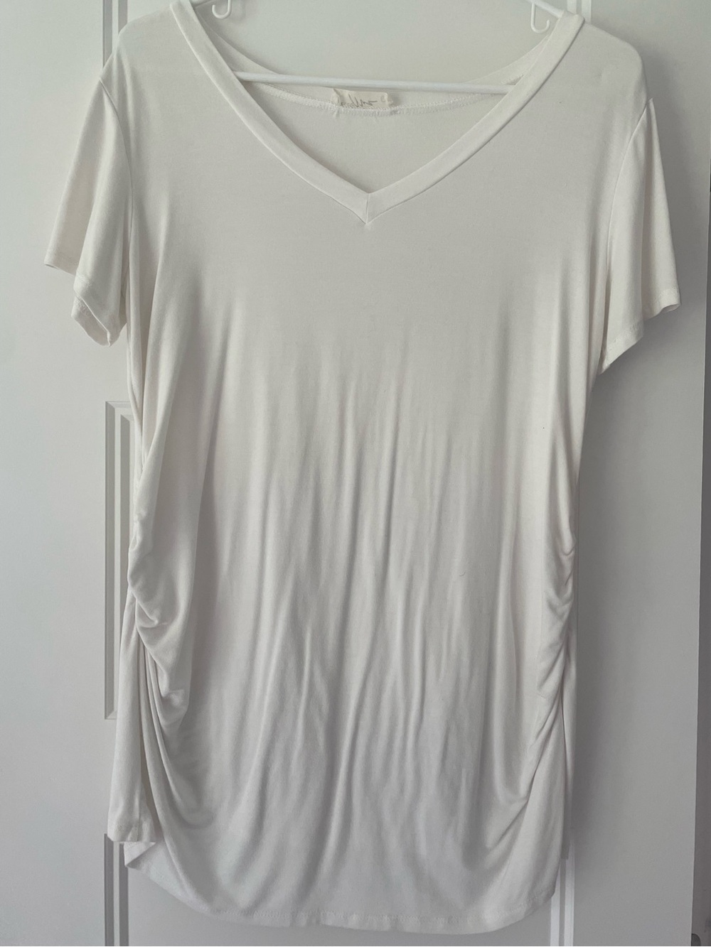 L - maternity offwhite shirt